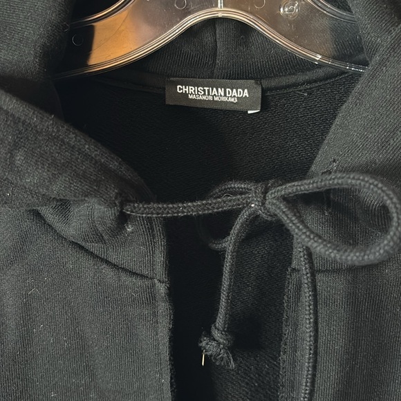 Christian Dada graphic print oversized hoodie, black size 46 - Picture 2 of 9